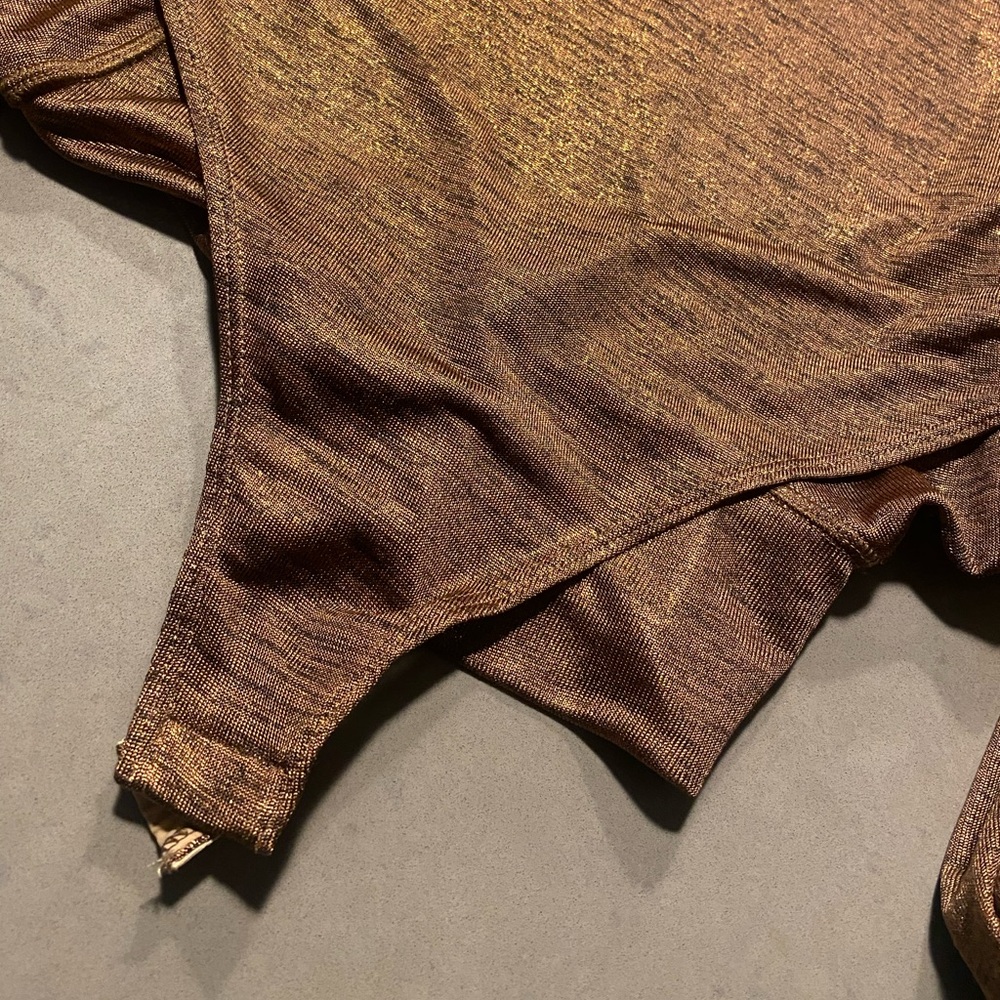 Alix NYC Bronze Barrow Bodysuit Size Medium - Picture 2 of 4